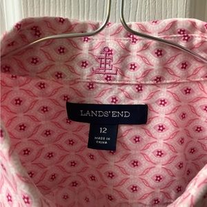 Lands End Ladies button down shirt,Size12